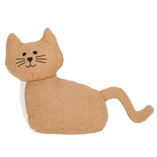 Macskás szövet ajtókitámasztó, barna, 1,3 kg