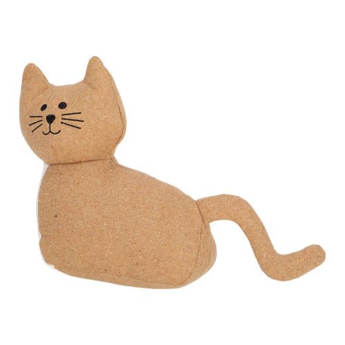 Macskás szövet ajtókitámasztó, barna, 1,3 kg