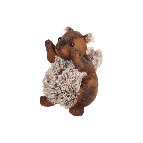 Erdei állatos bőr ajtókitámasztó, mókus, 1,5 kg