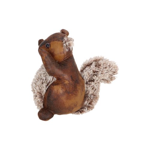 Erdei állatos bőr ajtókitámasztó, mókus, 1,5 kg