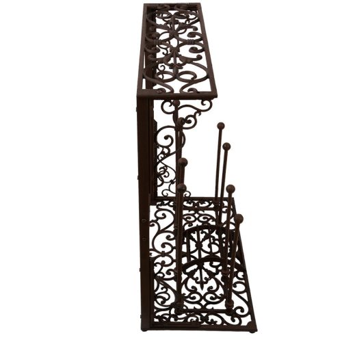 Öntöttvas csizmatartó és sárlehúzó állvány, 76 x 63 cm