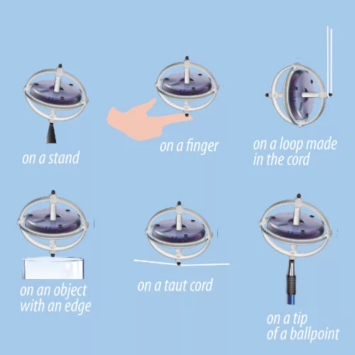 Ledes csodagiroszkóp - UFO Lighting Gyroscope