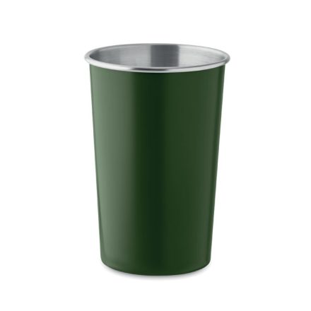 újrahasznosított rozsdamentes acél pohár zöld