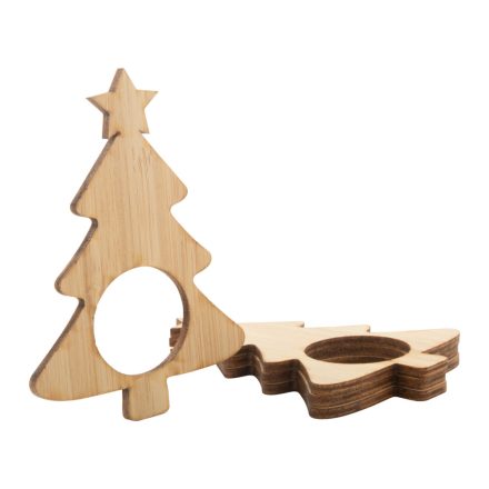 karácsonyfa szalvétagyűrű készlet