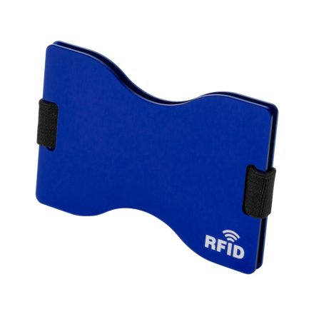 alumínium kártyatartó RFID védelemmel kék