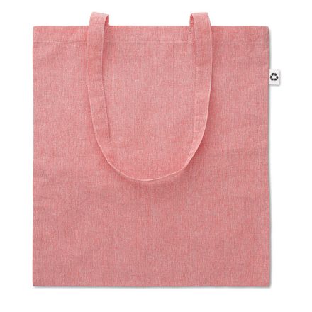újrahasznosított anyagú bevásárló táska rózsaszín