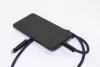 HolCharge 60 W-os RPET mobiltartós nyakpánt kábellel