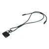 HolCharge 60 W-os RPET mobiltartós nyakpánt kábellel
