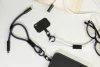 CuffCharge 60 W-os RPET mobiltartós csuklópánt kábellel