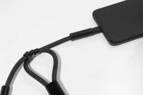 CuffCharge 60 W-os RPET mobiltartós csuklópánt kábellel