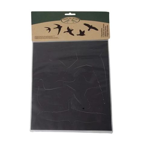 Madárriasztó, madár sziluett ablakmatrica a madarak épségéért