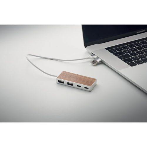 4 portos USB hub, 27,5cm kábel