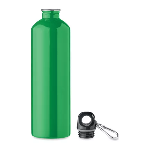 Újrahasznosított rozsdamentes acél kulacs karabínerrel 750ml