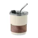 Mate újrahasznosított rozsdamentes acél pohár szívószállal 260 ml