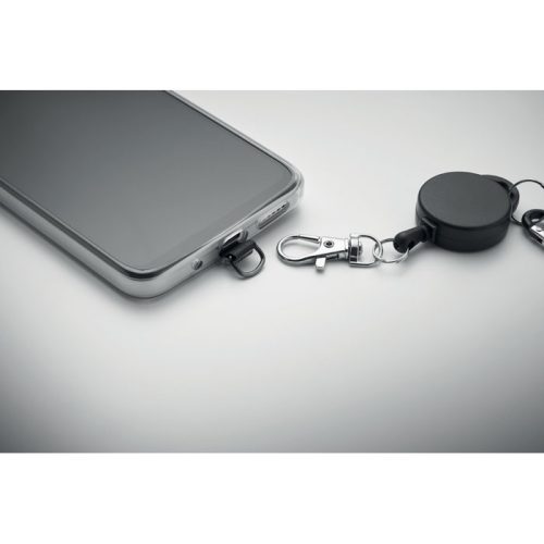 Visszahúzható telefontartó