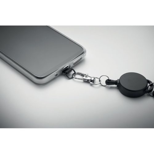 Visszahúzható telefontartó