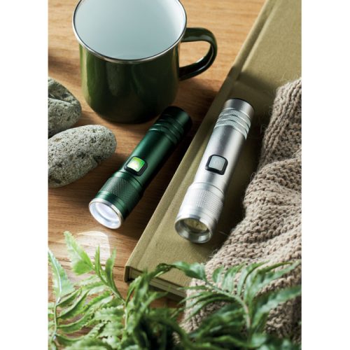 Újratölthető COB zseblámpa