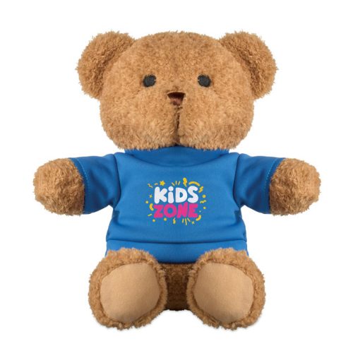 Plüss mackó pólóval 23 cm