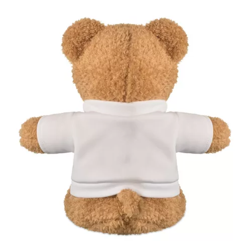 Plüss mackó pólóval 23 cm