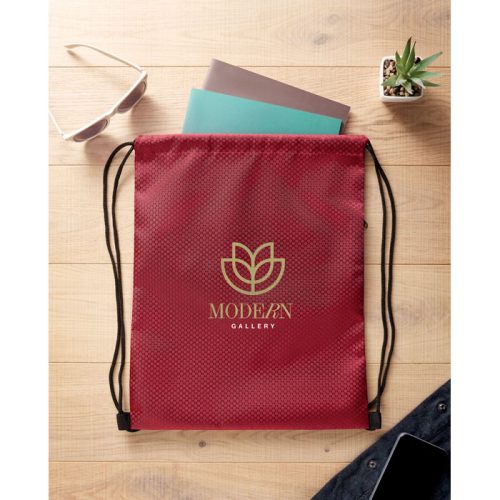 Húzózsinóros táska, 420D RPET