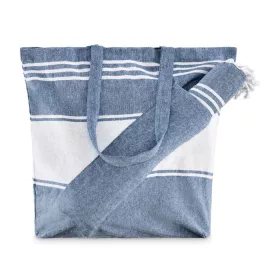 Strandtáska hamam törölközővel