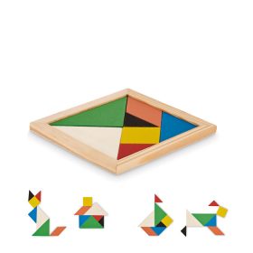 Tangram mini kirakó játék fából