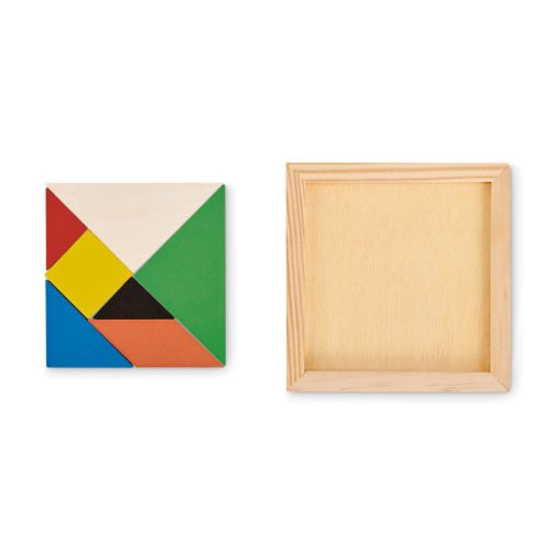 Tangram mini kirakó játék fából