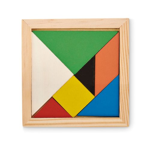 Tangram mini kirakó játék fából