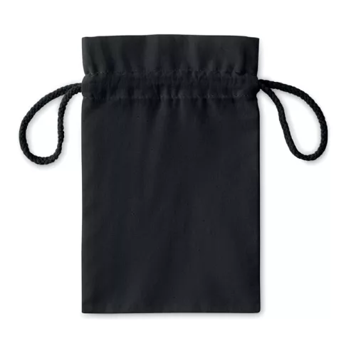 vászon zsák kicsi fekete S 14x22 cm