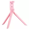 PULUZ mini asztali rózsaszín tripod, állvány mobiltelefon tartóval