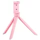 PULUZ mini asztali rózsaszín tripod, állvány mobiltelefon tartóval