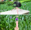 PULUZ mini asztali rózsaszín tripod, állvány mobiltelefon tartóval
