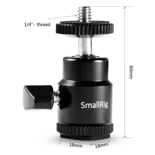 SmallRig mini gömbfej vakusaru talppal