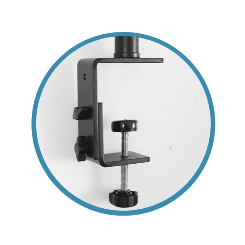 asztalra rögzíthető satu állvány led lámpához mini gömbfejjel