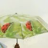 Összecsukható katicás esernyő, 100 cm átmérőjű