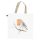 Vörösbegyes bevásárló táska, 40 x 40 cm