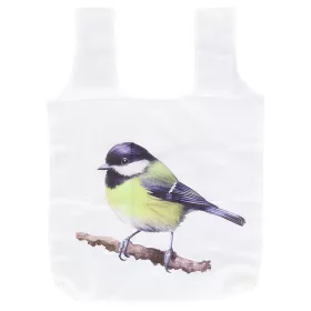   Széncinegés összehajtható bevásárló táska, 36 x 36 cm