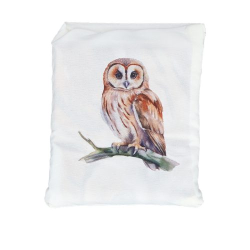 Baglyos összehajtható bevásárló táska, 36 x 36 cm