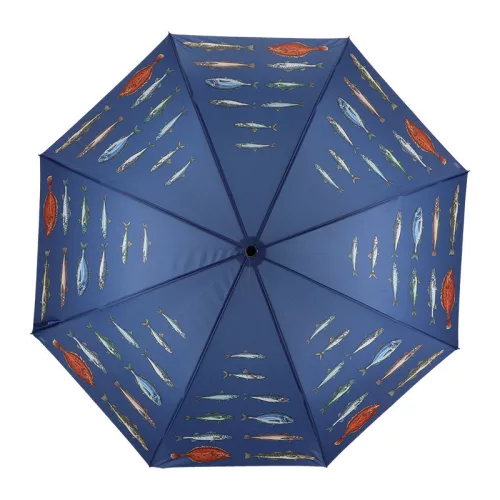 Halas esernyő, sötétkék, 120 cm átmérőjű