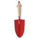 Fém kézi ásó, akasztóval, piros