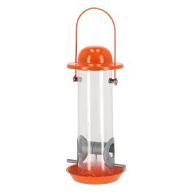   Felakasztható önadagolós madáretető, 24,5 cm, narancssárga