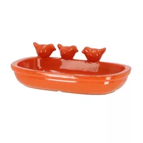 Kerámia madáritató és etető tál, 29 cm, narancssárga