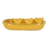 Kerámia madáritató és etető tál, 29 cm, sárga