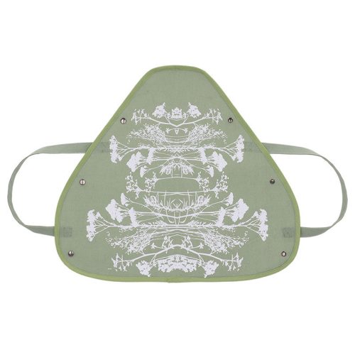 Mezei virág mintás virágtartó táska, zöld