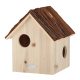 Mókusház, fakéreg tetővel, 25 x 29 cm
